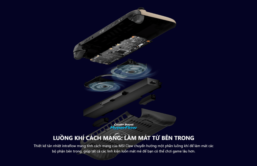 Hệ thống làm mát vượt trội từ bên trong