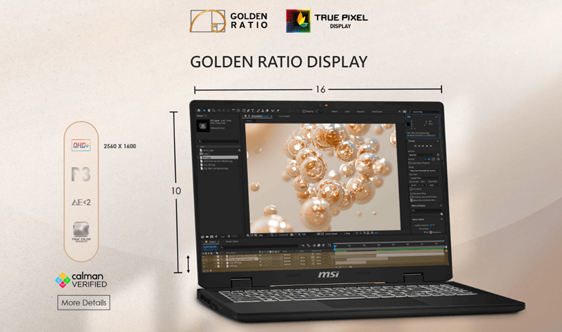 MSI Creator M16 HX - LCD