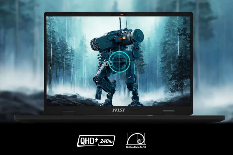 Màn hình của laptop MSI Crosshair 16 HX