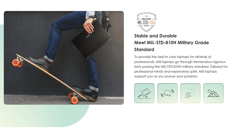 Msi modern 14 H - MIL-STD