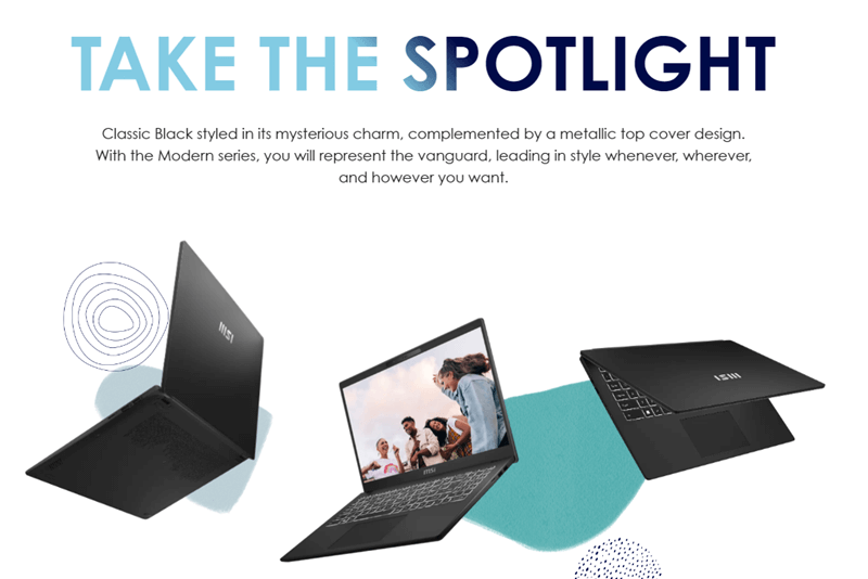 MSI Modern 15 H - Design