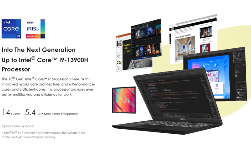MSI Modern 15 H - Performance
