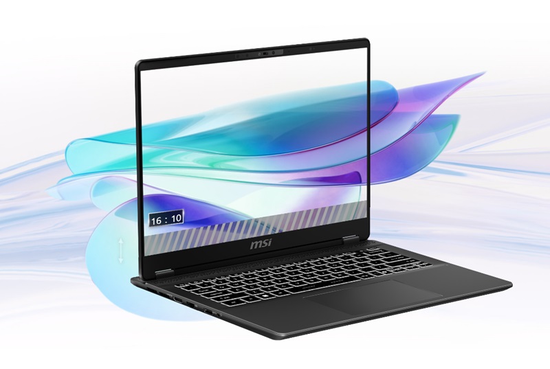 Màn hình của laptop MSI Prestige 14 AI Studio (ảnh minh hoạ)