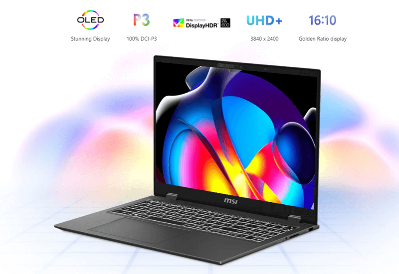 Msi prestige 16 studio Ai - LCD OLED