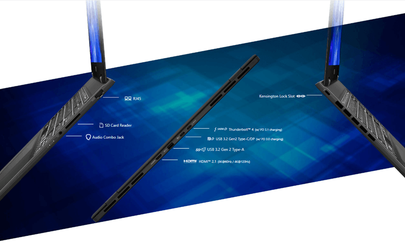 Msi prestige 16 studio Ai - Port