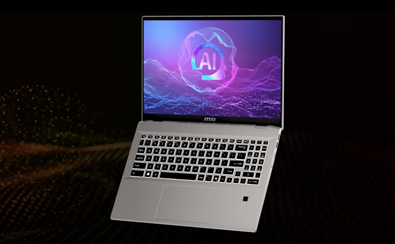 Bàn phím của laptop MSI Prestige A16 AI+ A3HMG
