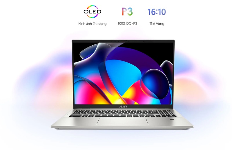 Màn hình của laptop MSI Prestige A16 AI+ A3HMG