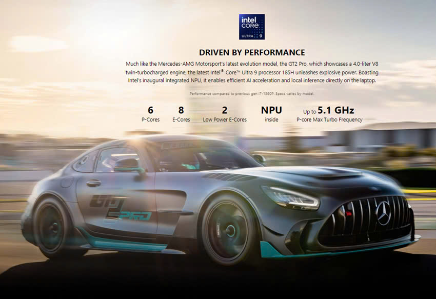 MSI STEALTH 18 MERCEDES AMG - Performance