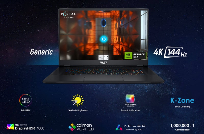 Màn hình 4K tần số làm mới lên đến 144Hz