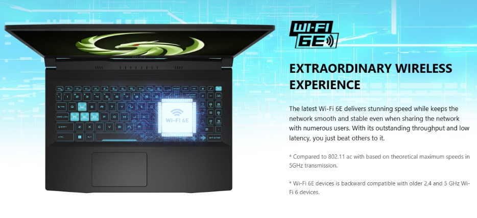 Wifi 6 kết nối nhanh, ổn định - âm thanh chân thật