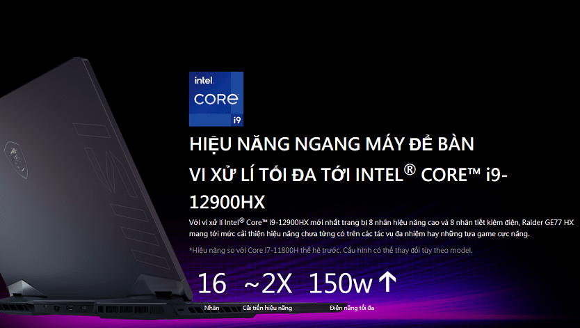 Hiệu năng của MSI Raider GE77