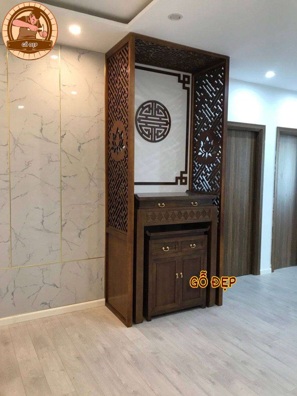 Bộ Bàn Thờ Tủ Thờ BT 34 - Thiết Kế Tối Giản