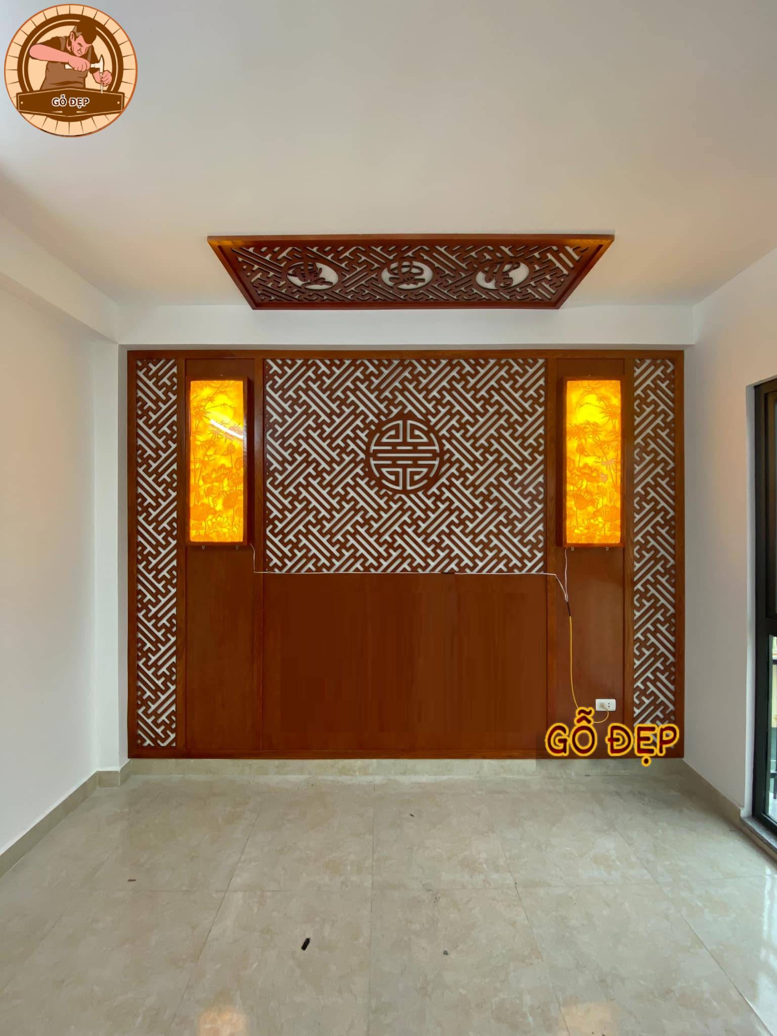 Mẫu vách ngăn phòng thờ VN 32 giá rẻ, chất lượng