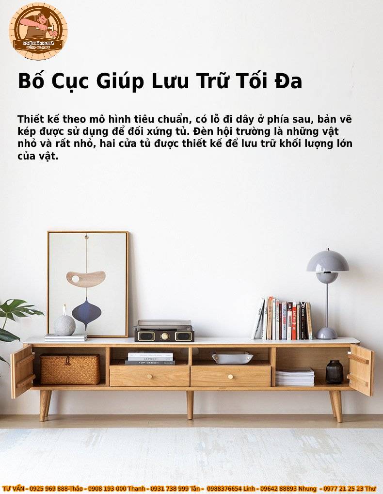 Kệ Tivi Cao Cấp - MS 31 đa dạng công năng