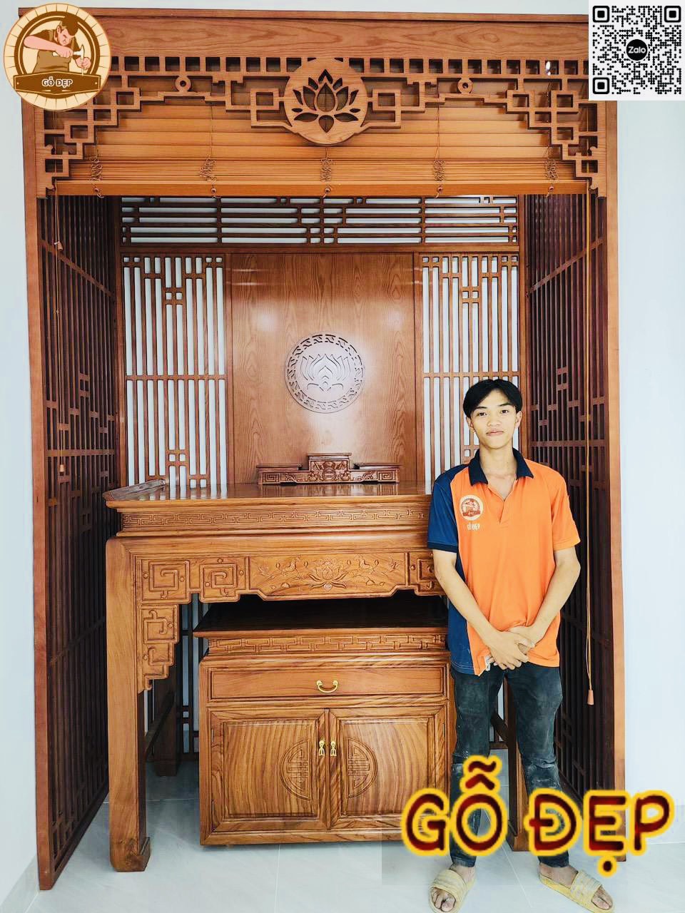 Lắp đặt bàn thờ tại nhà khách hàng