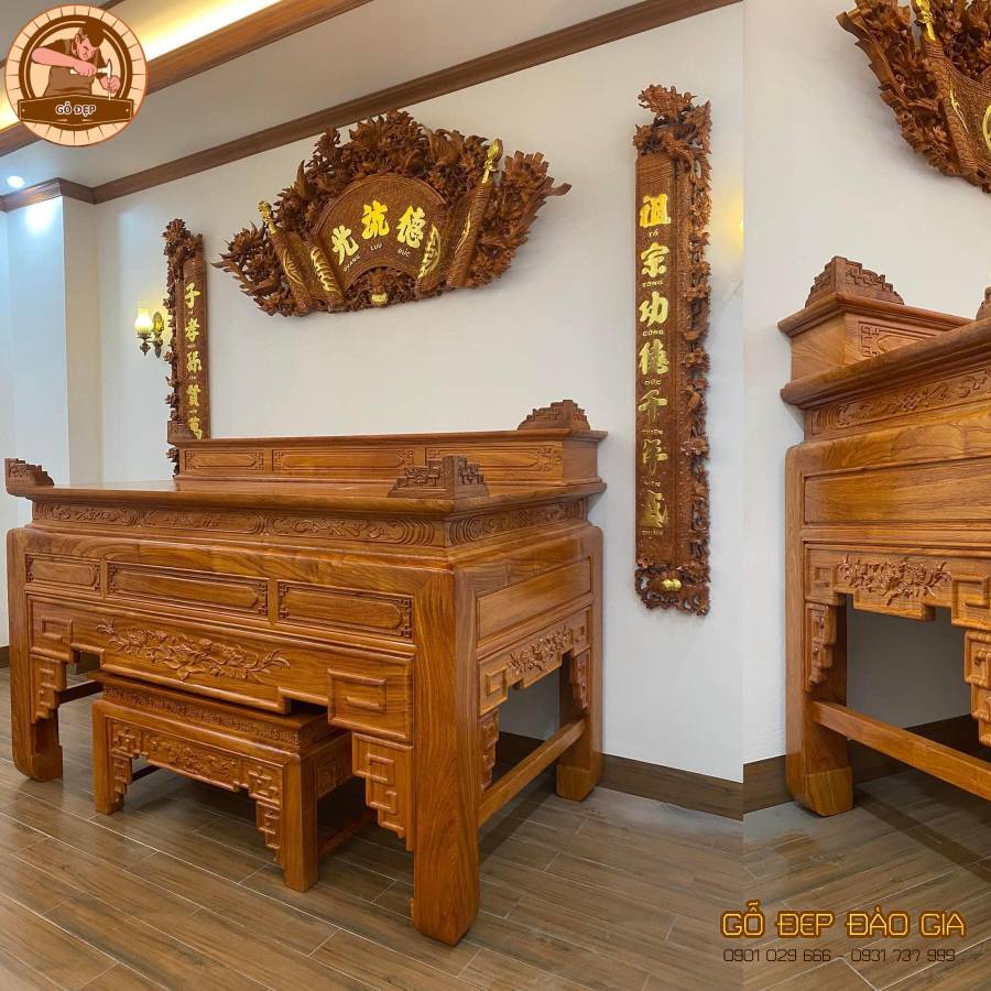 Phòng thờ Vạn Phúc được thiết kế chuẩn phong thủy