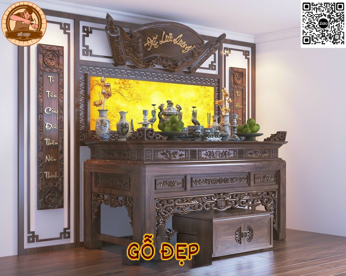 Án gian thờ cao cấp bt 9091