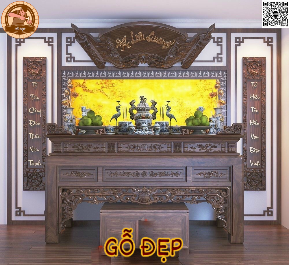 Án gian thờ cao cấp, hiện đại và sang trọng