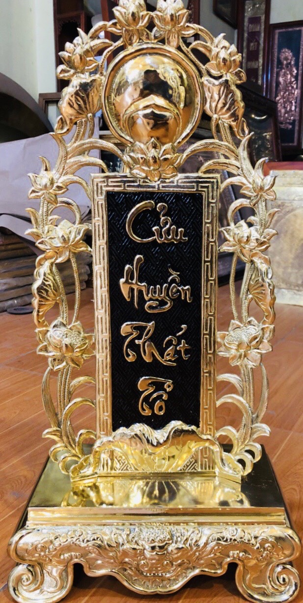 Bài vị cửu huyền thất tổ mạ vàng trang trọng, bền đẹp