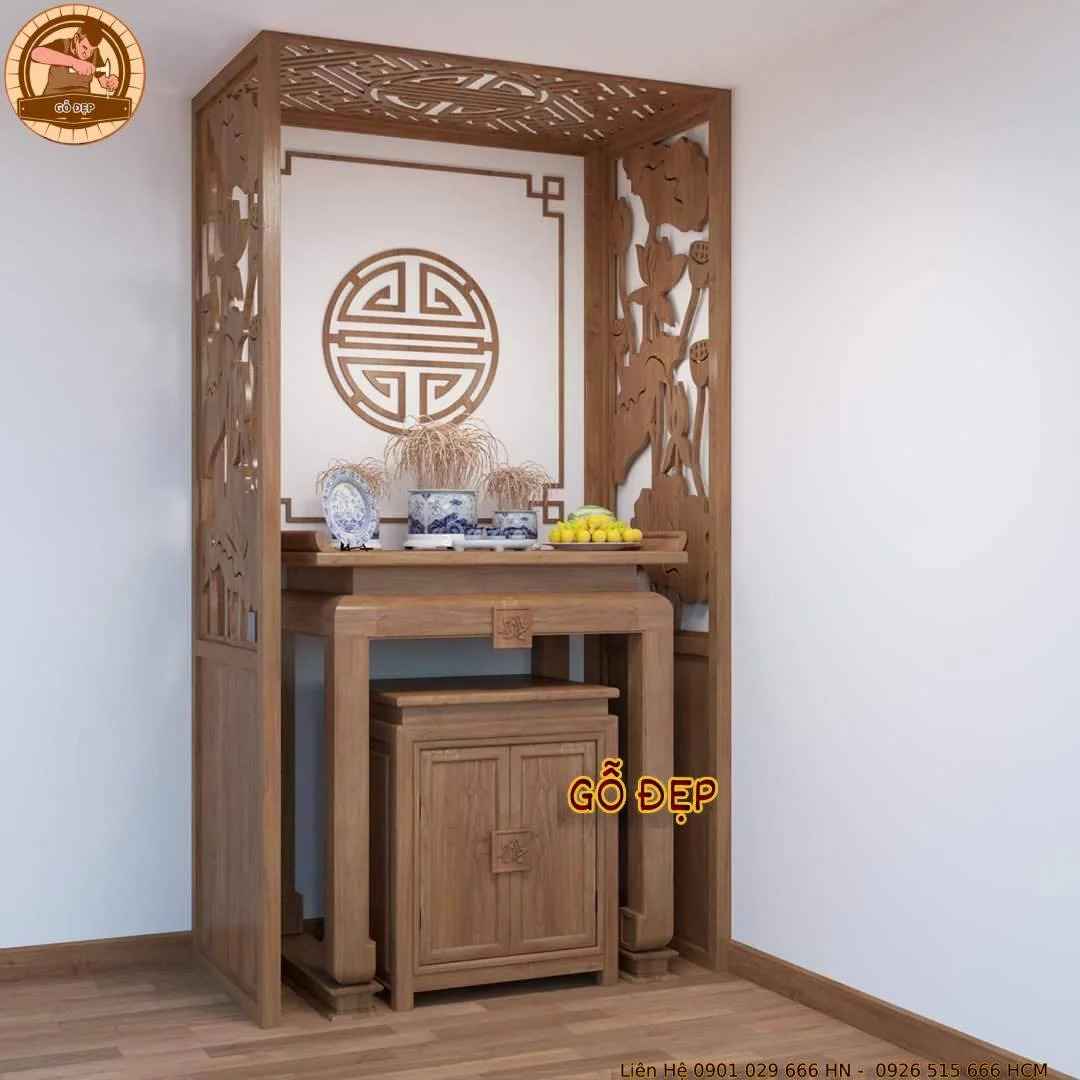 Kích thước bàn thờ chung cư giá rẻ, chất lượng tốt