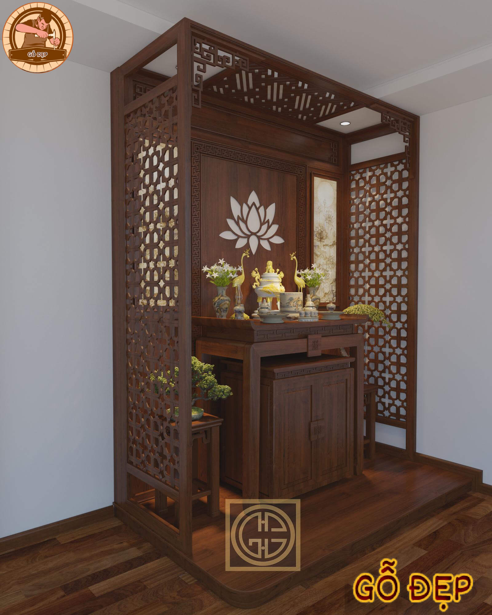 Phòng Thờ Hiện Đại Chung Cư PT22