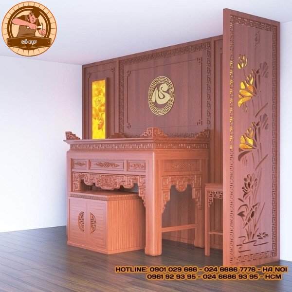 Bàn Thờ Gỗ Hương BT 82: Tâm Linh Chốn Thiêng, Gỗ Hương Tinh Túy