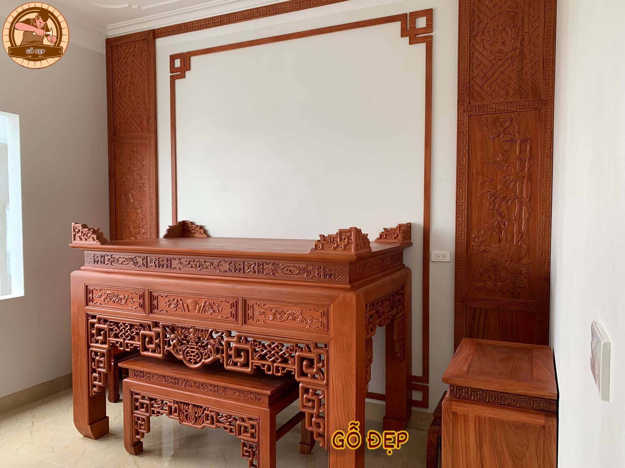 Bàn thờ gỗ Hương BT 570