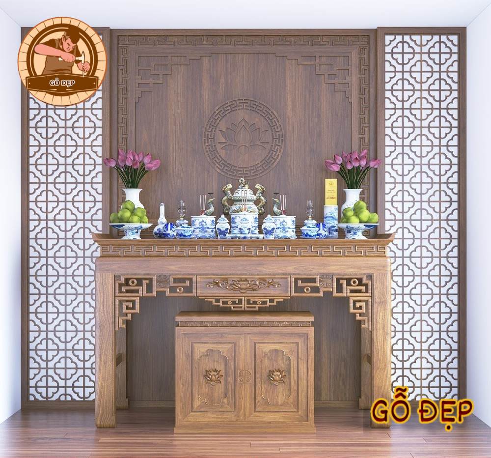 Án gian thờ cao cấp BT107 sang trọng