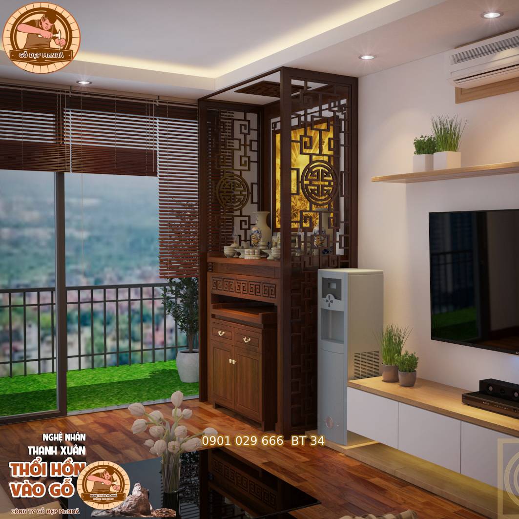 Bàn Thờ Gỗ Gõ BT 34 - Sang Trọng - Chất Lượng