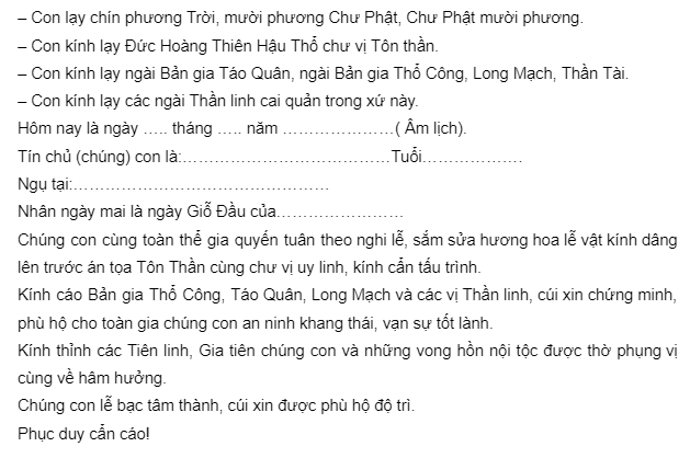 Văn khấn ngày giỗ thường dùng trong ngày giỗ đầu