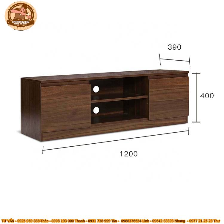 Kệ Tivi MS 14 nhiều ngăn, kích thước cụ thể