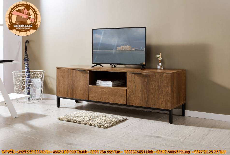 Kệ tivi - MS 24 giúp tiết kiệm diện tích không gian phòng khách