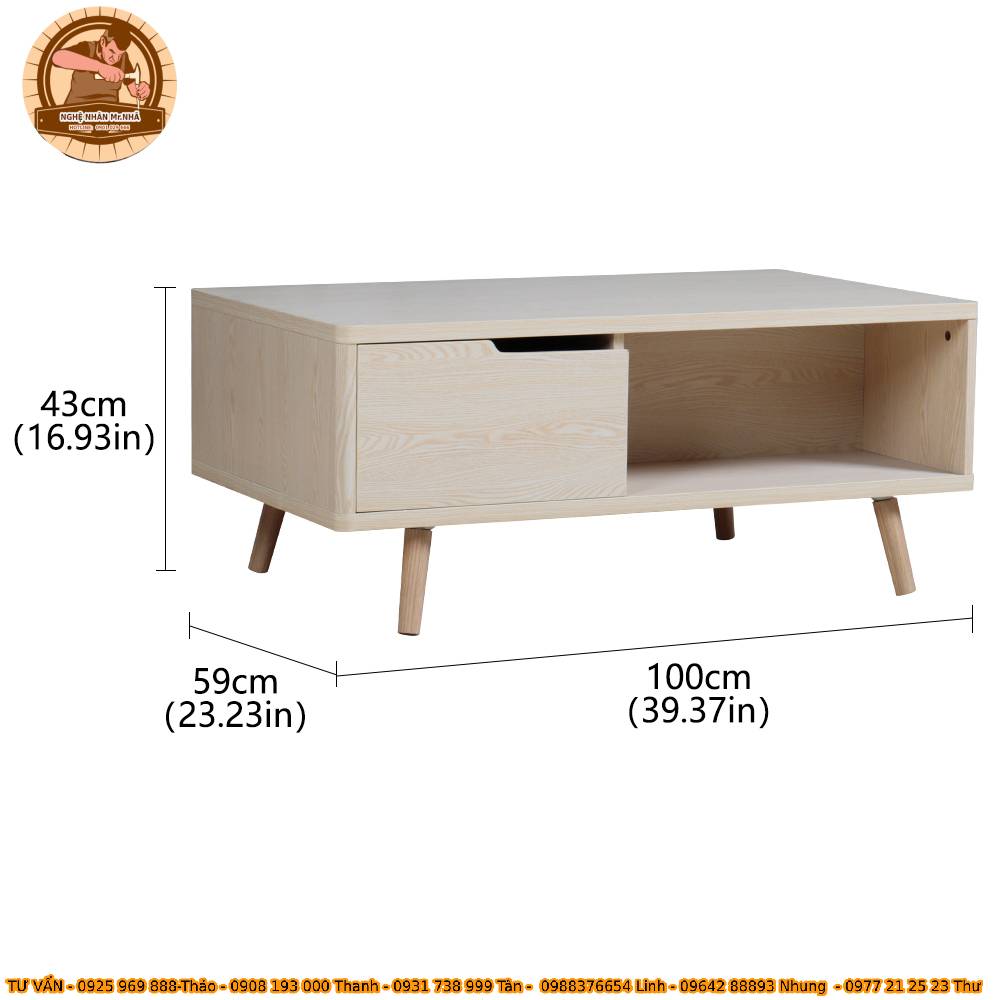 Ảnh kệ Tivi MS 34 với kích thước cụ thể