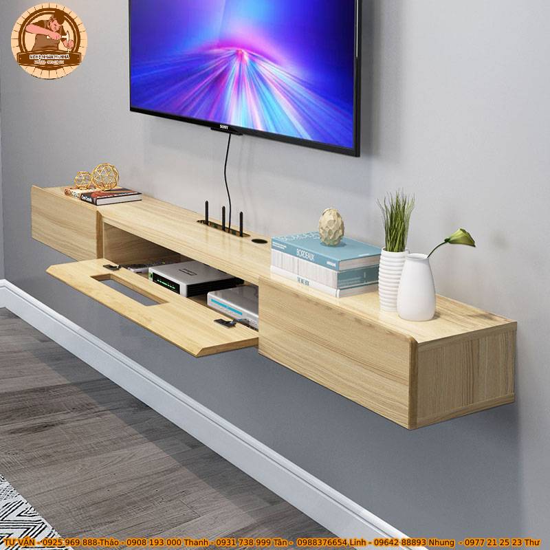 Kệ Tivi Treo Tường đẹp từng chi tiết