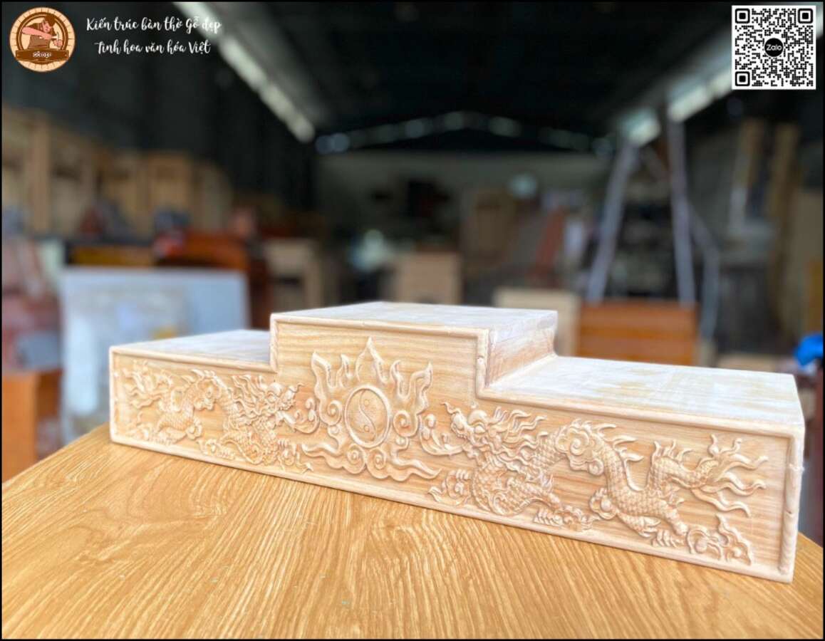 Kệ Tam Sơn Chạm Rồng 16 - đẹp từng chi tiết