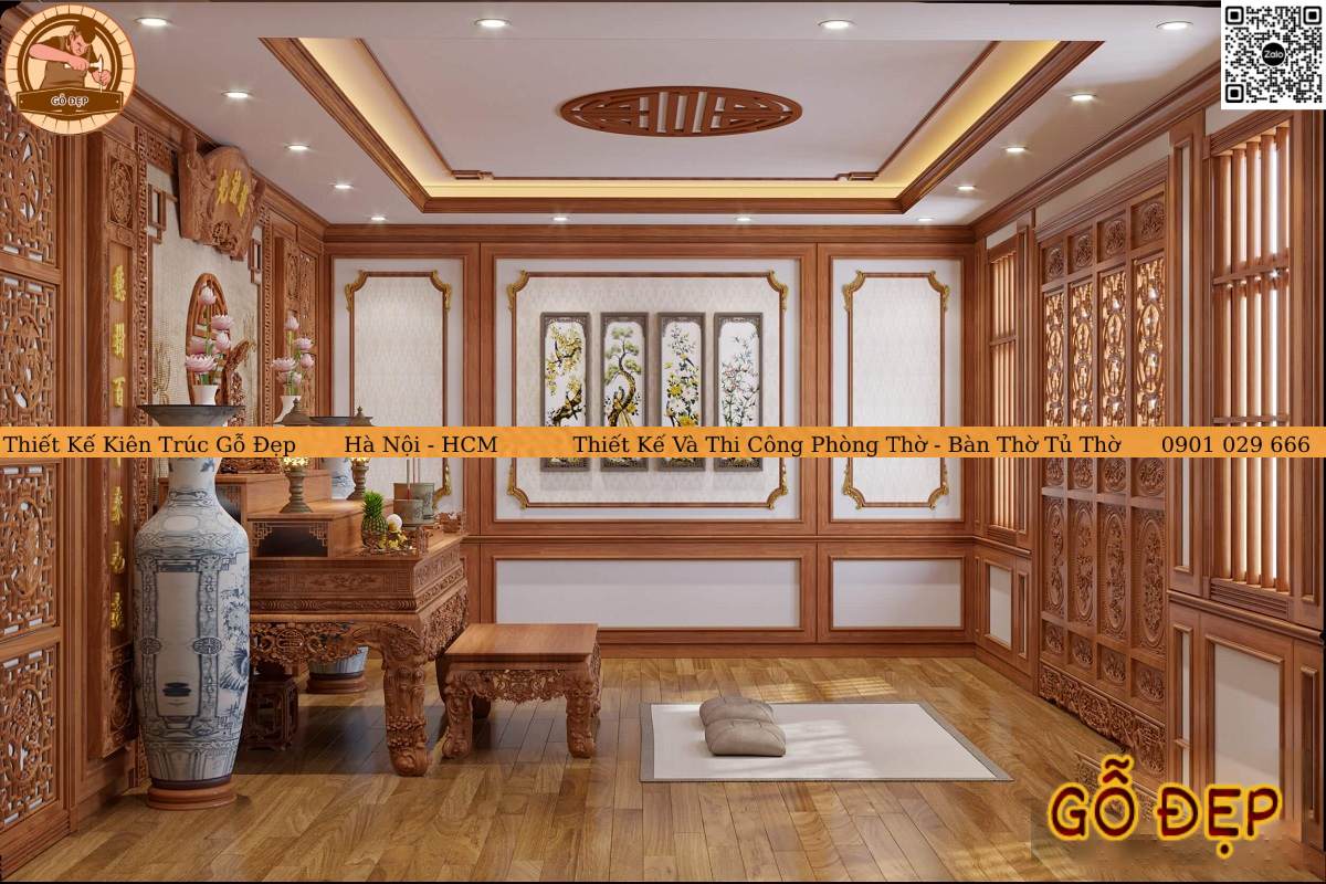 Không gian phòng thờ tâm linh