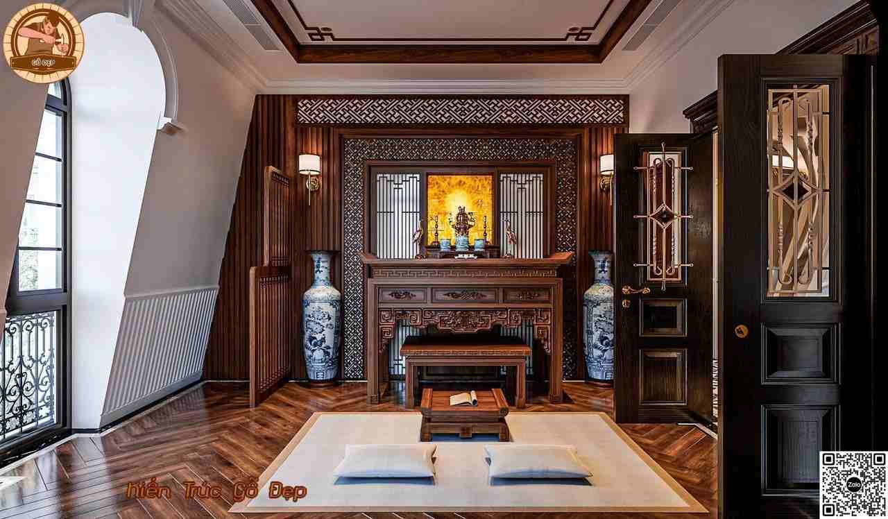 màu sơn phòng thờ hợp với mệnh gia chủ