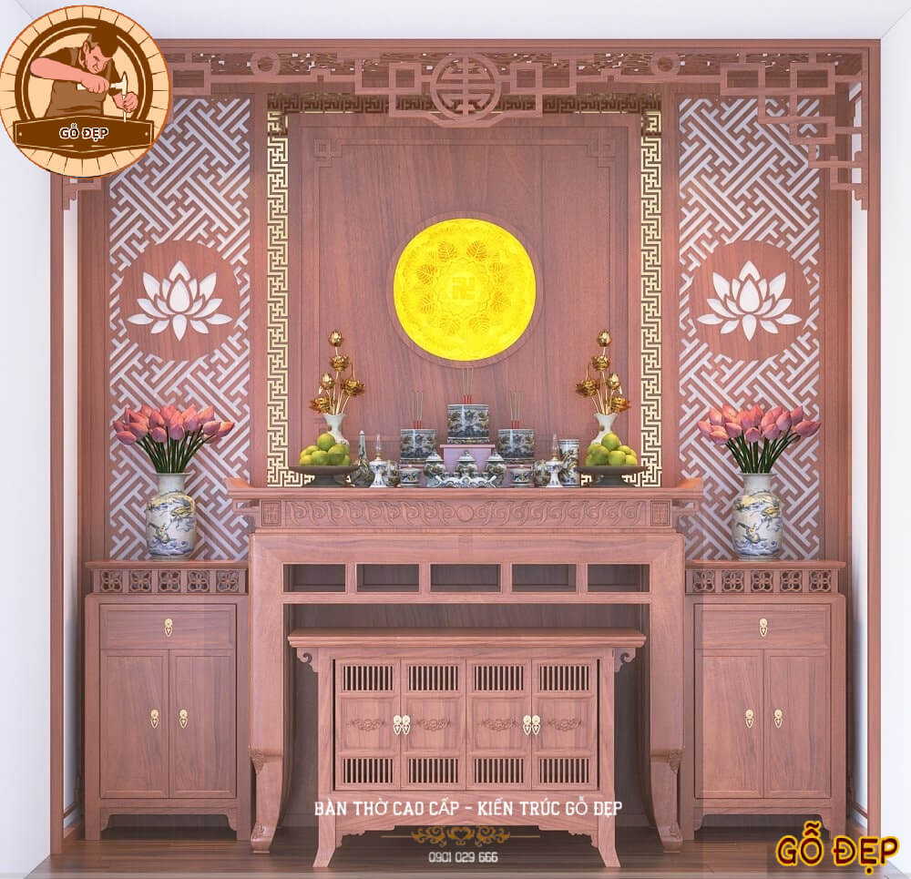 Thiết kế tủ thờ hiện đại, sang trọng