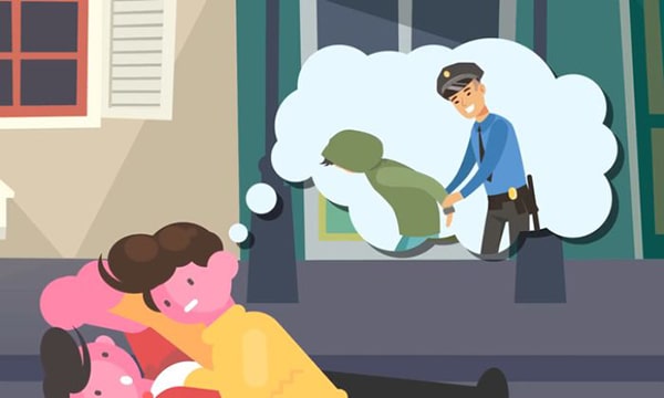 Mơ bị công an bắt