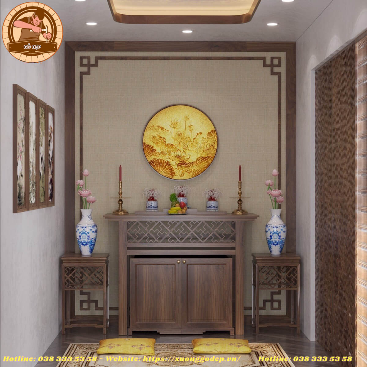 Vị trí đặt bàn thờ gia tiên chuẩn phong thuỷ