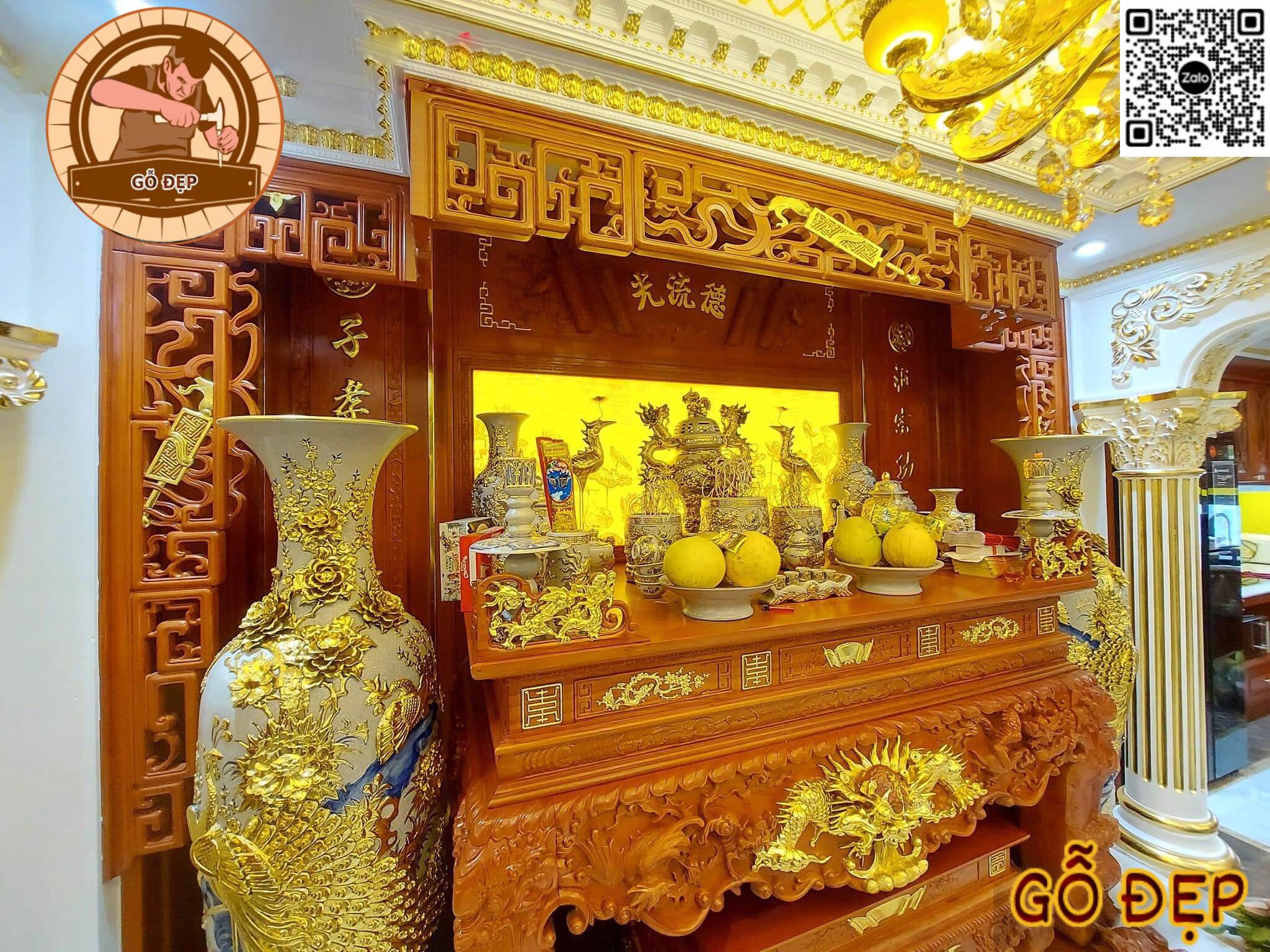 Sập gỗ gỗ gõ cao cấp ST 88667