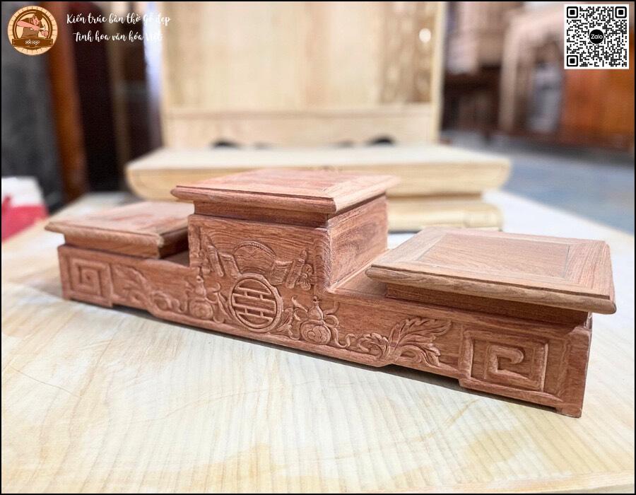 Kệ Tam Cấp Gỗ Hương 16 chắc chắn, bền đẹp