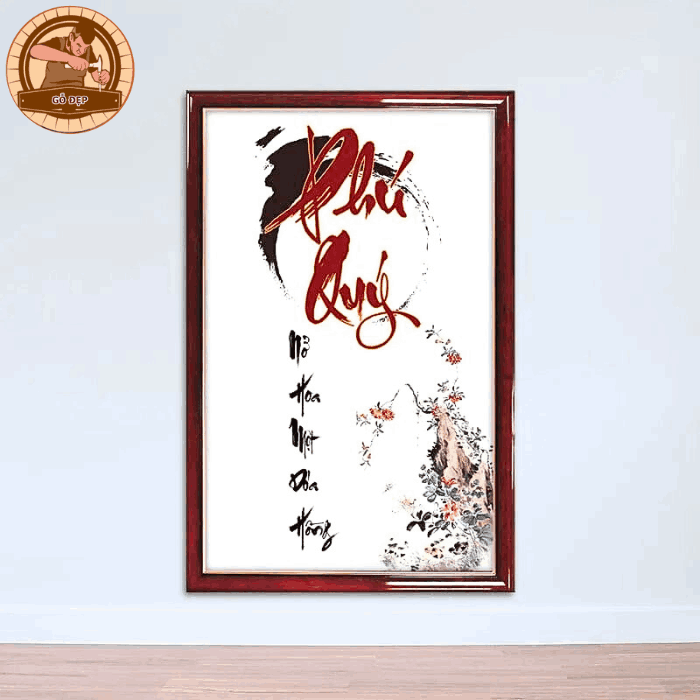 Tranh chữ thư pháp phong thủy treo tường