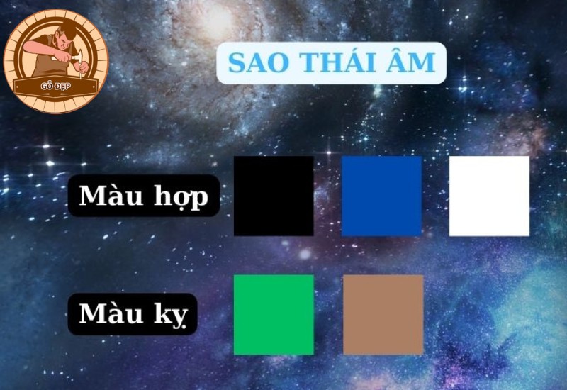 Màu sắc phù hợp với sao Thái Âm
