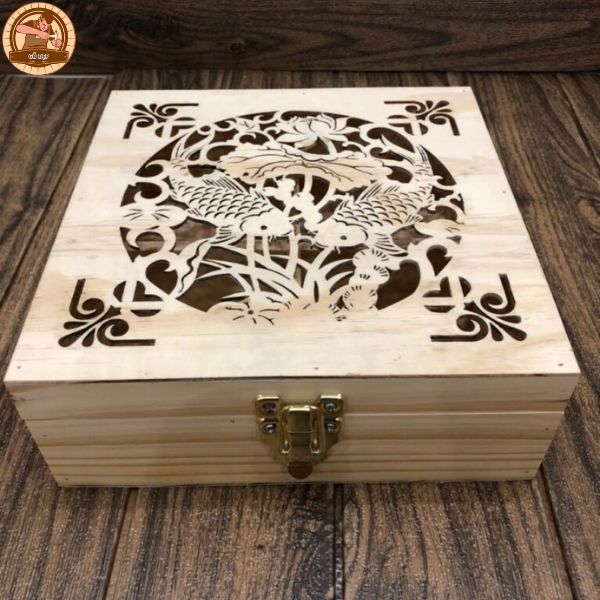 Các mẫu hộp gỗ được thiết kế in ấn tỉ mỉ tinh xảo