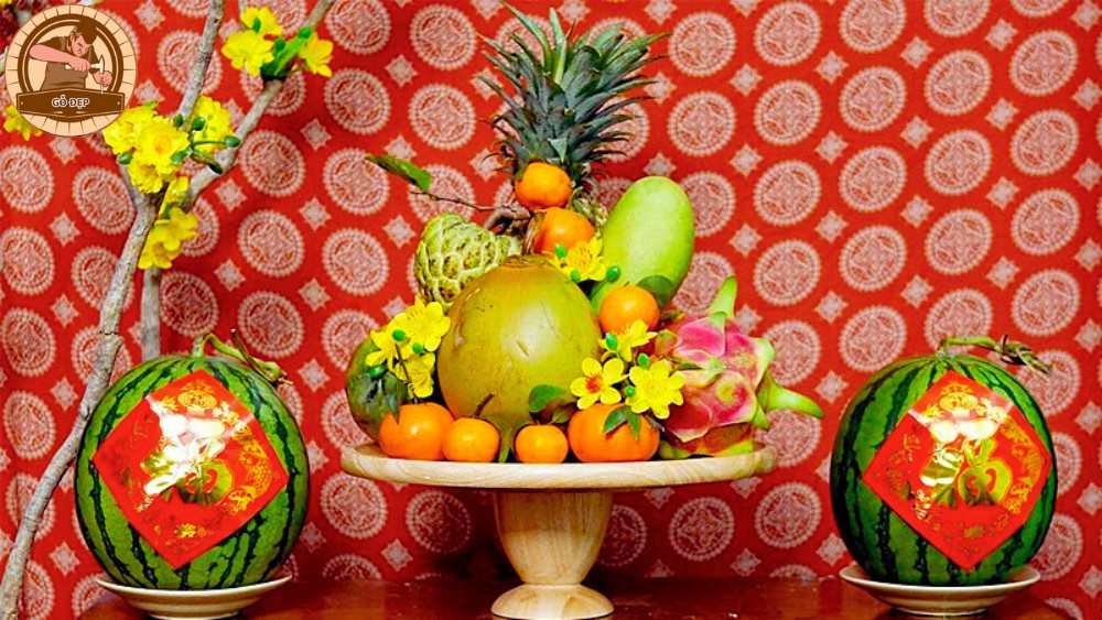 Mâm ngũ quả trên bàn thờ ngày Tết miền Nam mang ý nghĩa đặc biệt