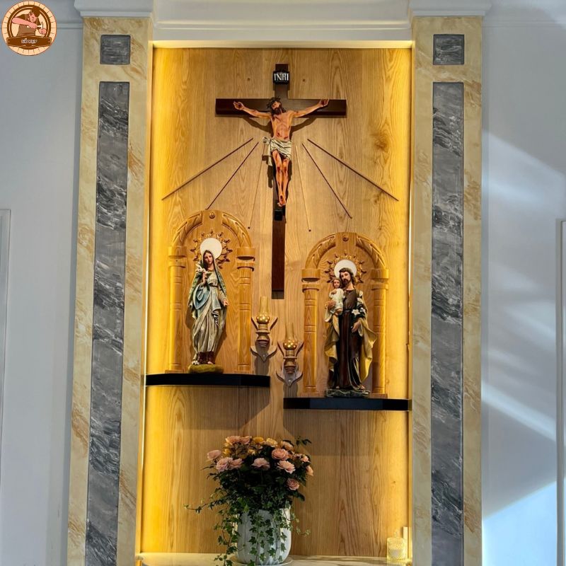 Lưu ý khi thiết kế phòng thờ đạo công giáo để có nhiều may mắn