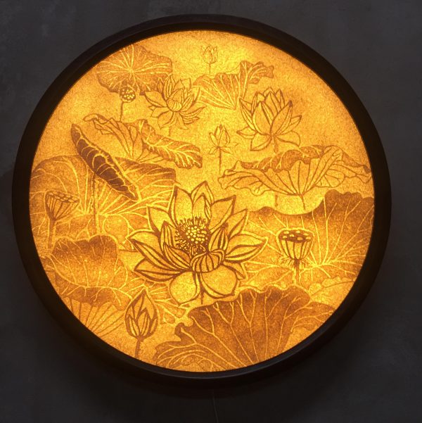 Tranh Xơ Dừa ( Hoa Sen ) 13 - Đẹp Mắt