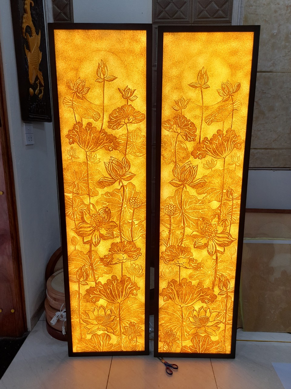 Mẫu ảnh tranh giấy dừa 08