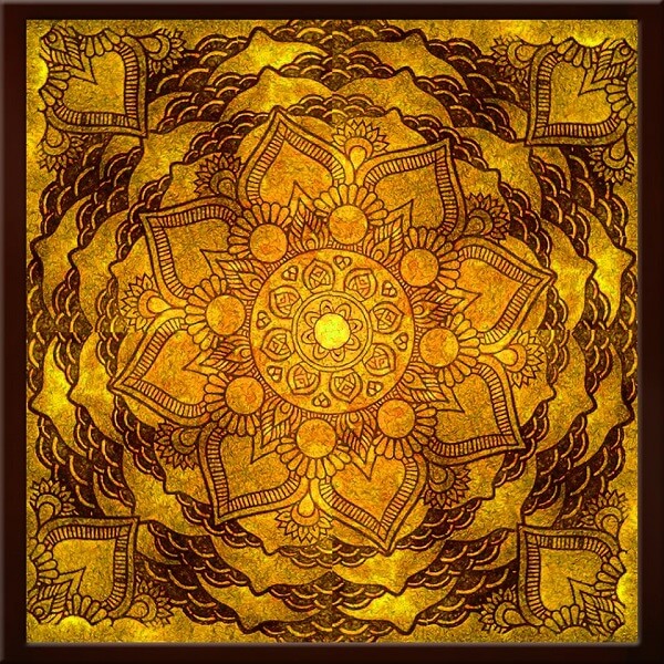 Tranh Giấy Dừa ( Mandala )